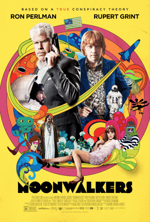 Poster "Moonwalkers" directed by Antoine Bardou-Jacquet